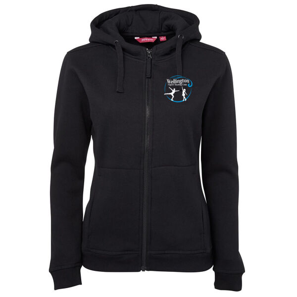 WFSC front and back logo - Ladies Full Zip Fleecy Hoodie Thumbnail